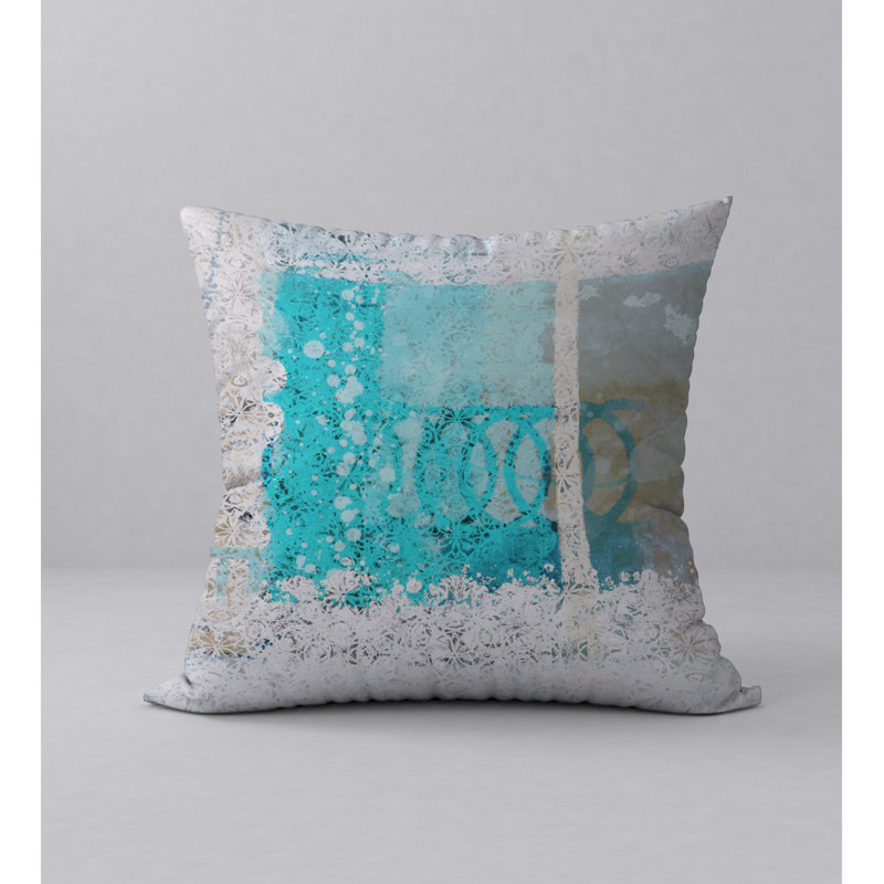 Housse de coussin décorative carrée distinctive, 18 po x 18 po