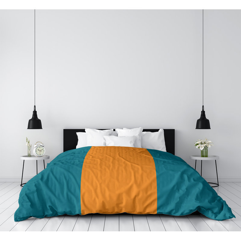 Boston Modern & Contemporary Polyester Box Stitch Striped Comforter, King Comforter
