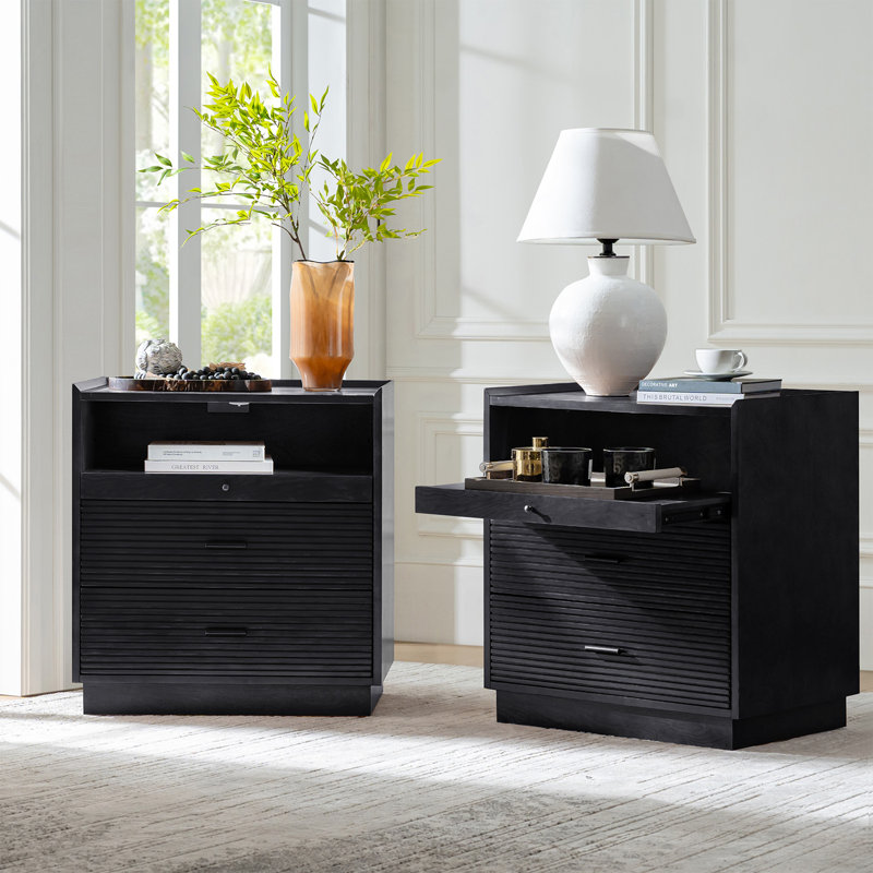 Table de bout Lorenz, Noir