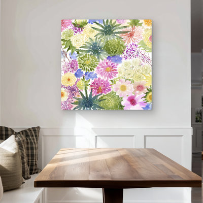 Bundle of Exotic Flowers - Cactus Floral Metal Print Decor