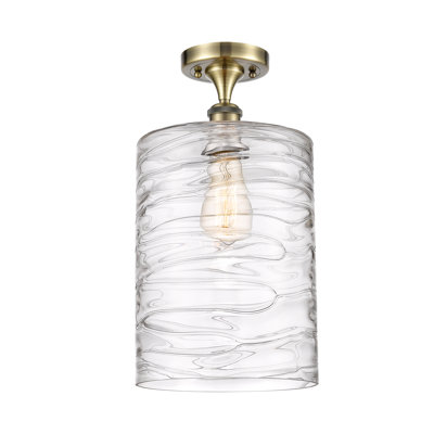 Plafonnier semi-encastré 1 lumière 9 po Heiman