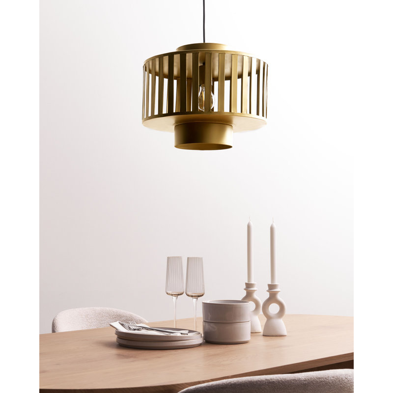 1 - Light Brass Single Pendant