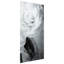 "Dark Ranunculus I B" Frameless Free Floating Reverse Printed Tempered Art Glass Wall Art