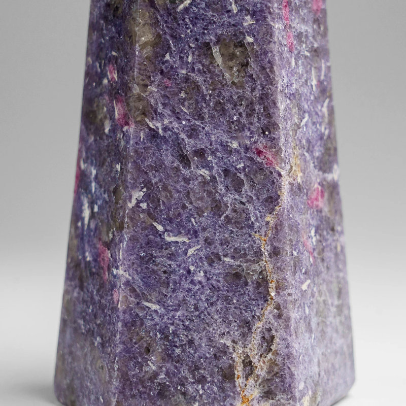 Genuine Polished Lepidolite Point From Madagascar (1.6 Lbs)