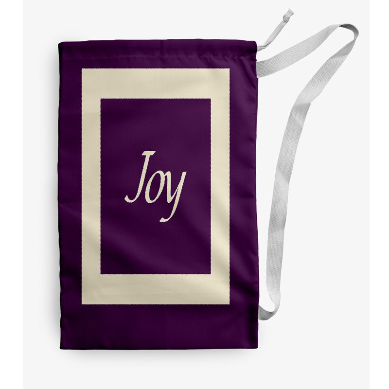 Fabric Laundry Bag with Handles, Medium (36" H x 28" W), Purple