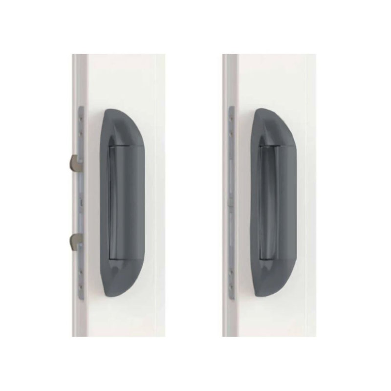 Plaque de poussée coulissante Interlock Intuition, Gris foncé