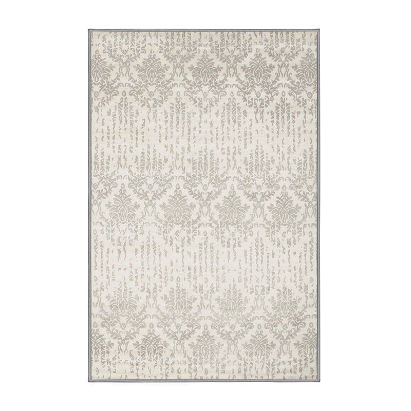 Surface beige contemporaine tapis, Rectangle 5 pi x 7 pi