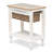 Ewart Beachside Chairside with Wicker Rattan Basket End Table with Glass Inlay-379781181