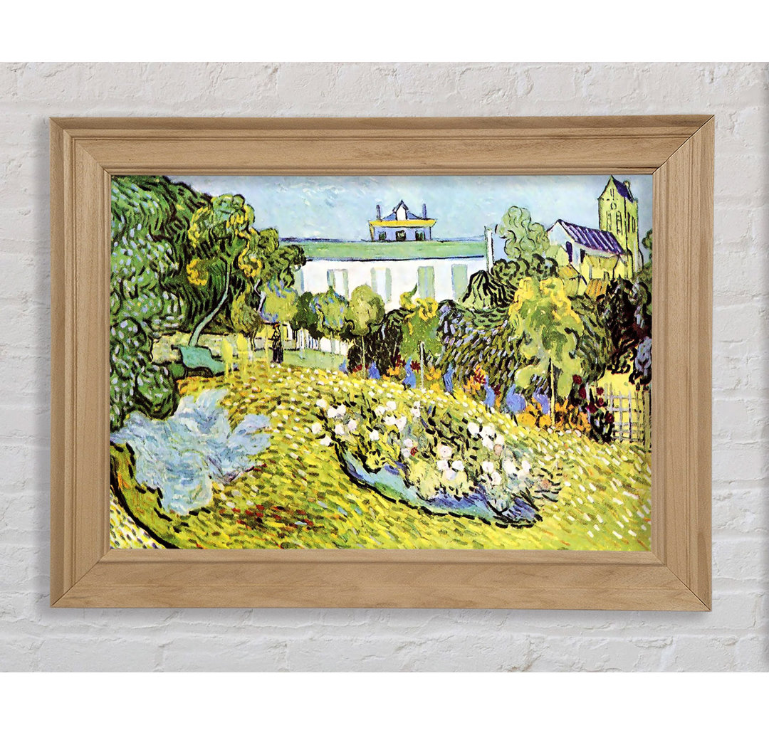 Van Gogh Der Garten der Daubignys - Einzelner Bilderrahmen Kunstdrucke