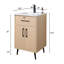 Petit meuble-lavabo simple autoportant 20 po avec plateau en céramique 20 po