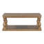 Table basse rétro avec pieds en colonne de style artistique et placage Armontae luxueux pour un charme intemporel, convenant au salon et à la salle d'étude-1131383776