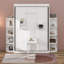 Grand lit escamotable rotatif avec armoire murale cachée, tablettes latérales à 3 niveaux, bureau convertible et supports de rangement supplémentaires-796416820