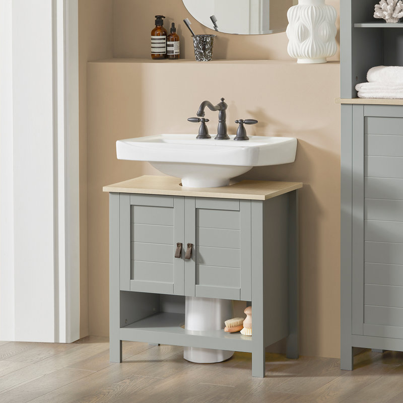 Marshallton 60cm Single Bathroom Vanity Base Only in Gray