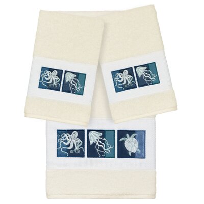 Mckinnie 3 Piece Turkish Cotton Towel Set -  Rosecliff Heights, 831F4B80F6394202A64EEBA0018F0A65