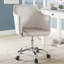 Chaise de travail en velours Evelin-1709050546