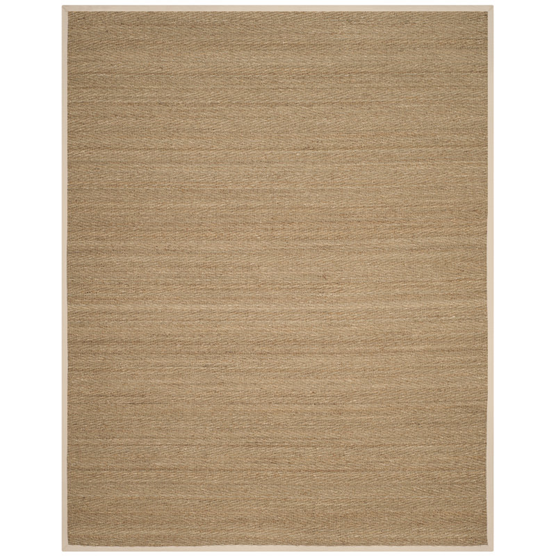 Tapis de couleur unie en fibres naturelles Deschamps, Rectangle de 11 pi x 15 pi