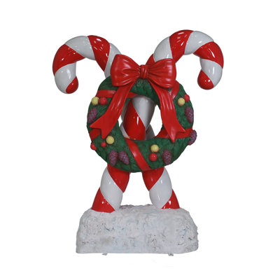Canne de bonbon avec couronne 72 po