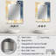 Minimalist Blue and Gold II - Modern Wall Mirror-1766931420