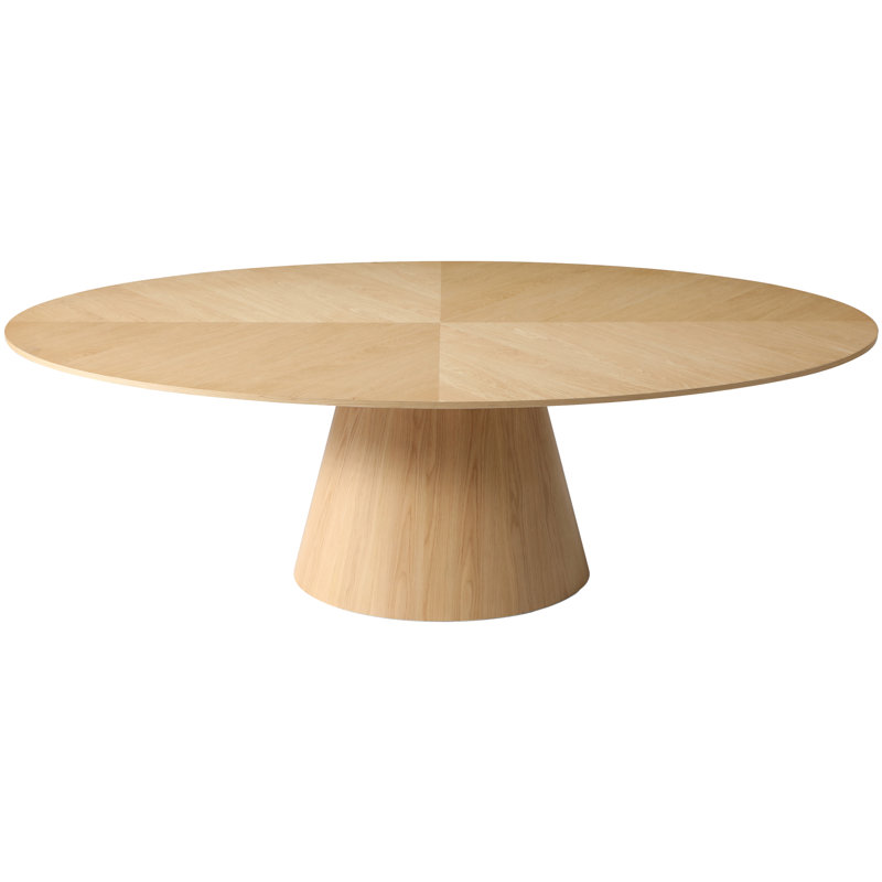 Ajeenah Oak Oval Dining Table, 30" H x 43.5" W x 90" L