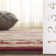 Hollander Oriental Hand-Hooked Wool Burgundy Area Rug