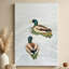 Impression sur toile, "Mallard canards nager gracieusement"