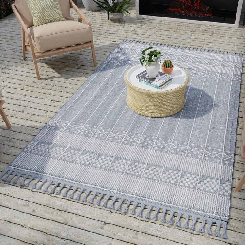 Tapis intérieur bohème Dakota Fields Eco, Rectangle 5 pi 1 po x 8 pi