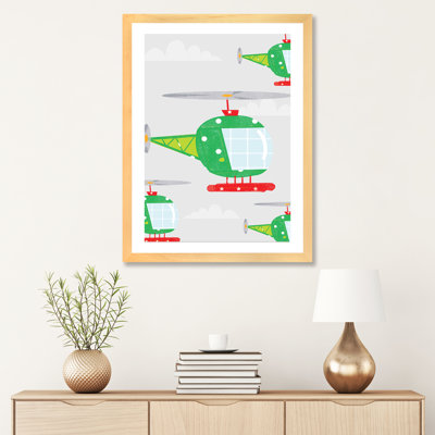 In the Air Helicopters - impression d'art graphique