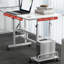 Petit bureau debout avec roulettes, bureau autoportant mobile, table debout mobile sur roulettes pour tapis de marche, grande table d'ordinateur roulante réglable en hauteur pour l'école de bureau à domicile-121273304