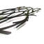 Necaise Steel 18 - Hook Wall Mounted Coat Rack