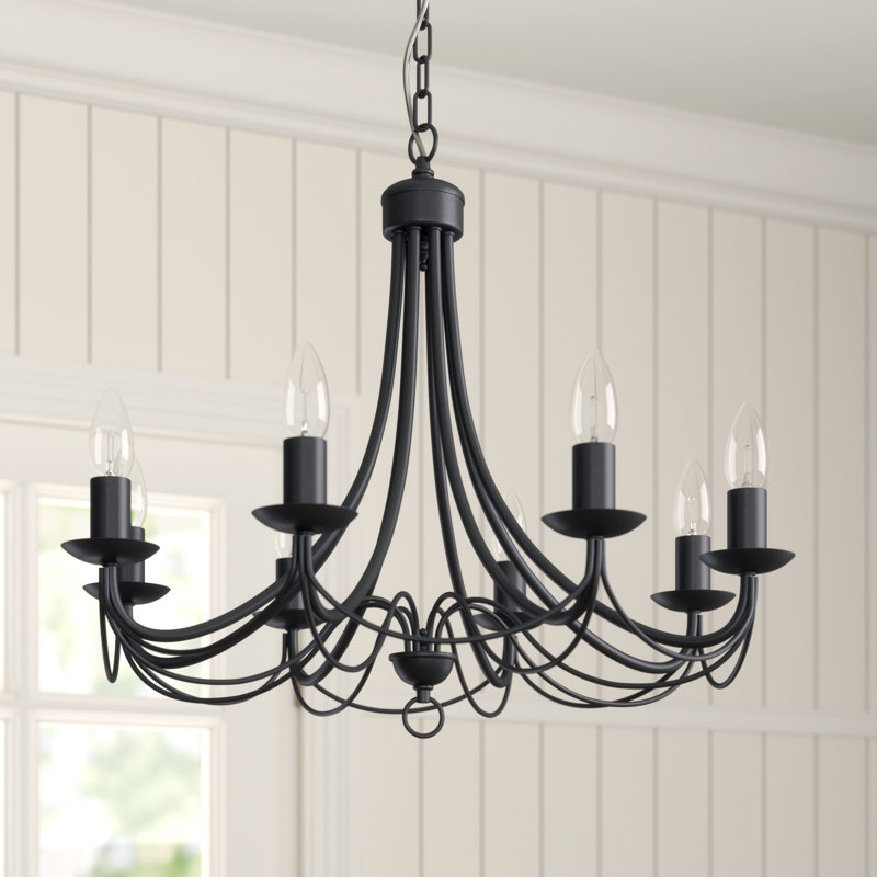 Lustre 5 lumières façon bougie Ramon, H 19,7 po x l 23,6 po x P 23,6 po