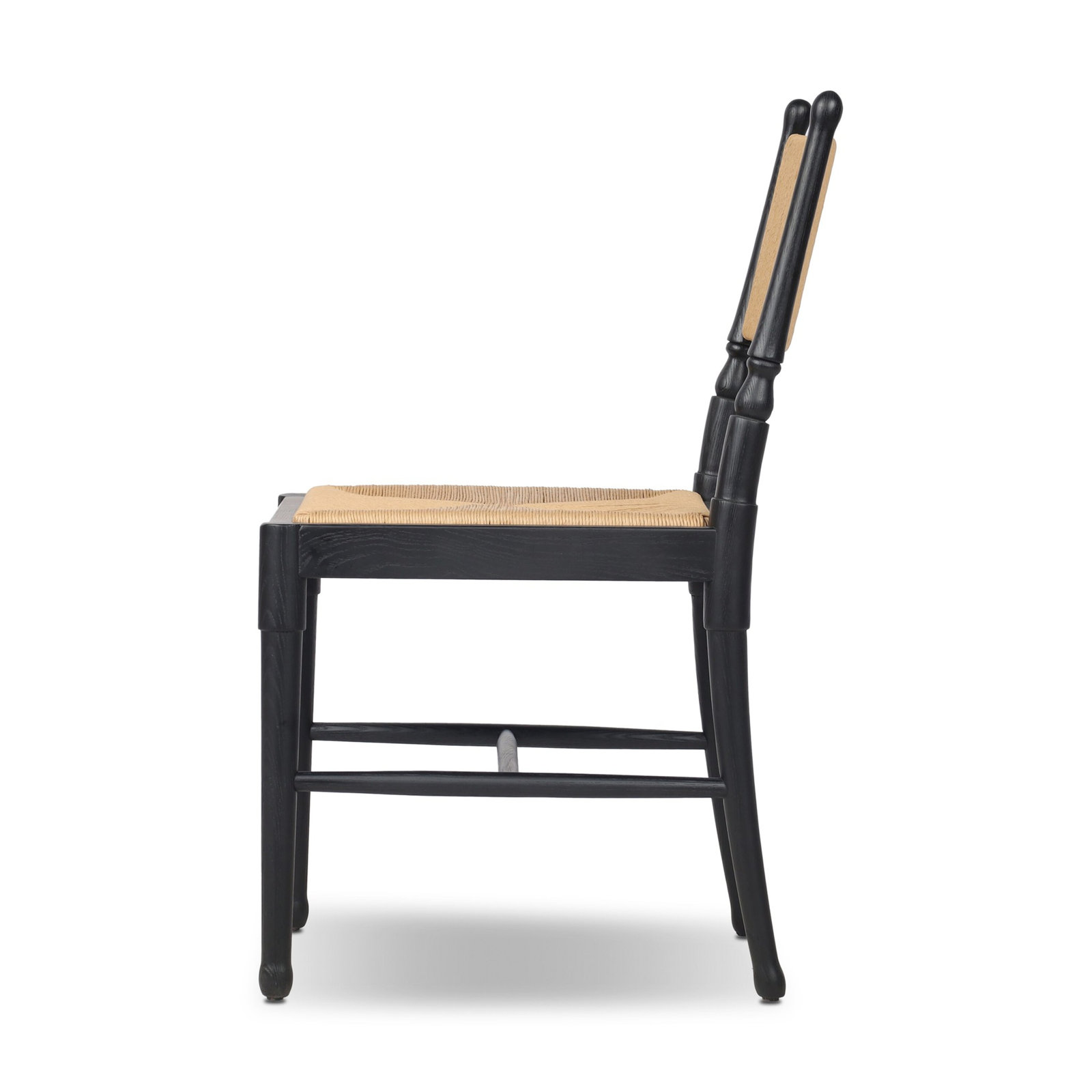 Fayth Side Chair, Stained Black Ash/Natural