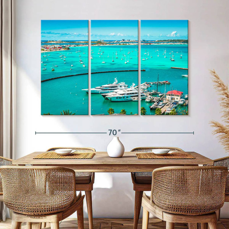 Mehar Marigot Marina Boats, 42" H x 65" W