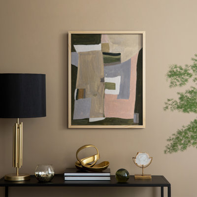 «Green Forest II», reproduction encadrée - bois massif