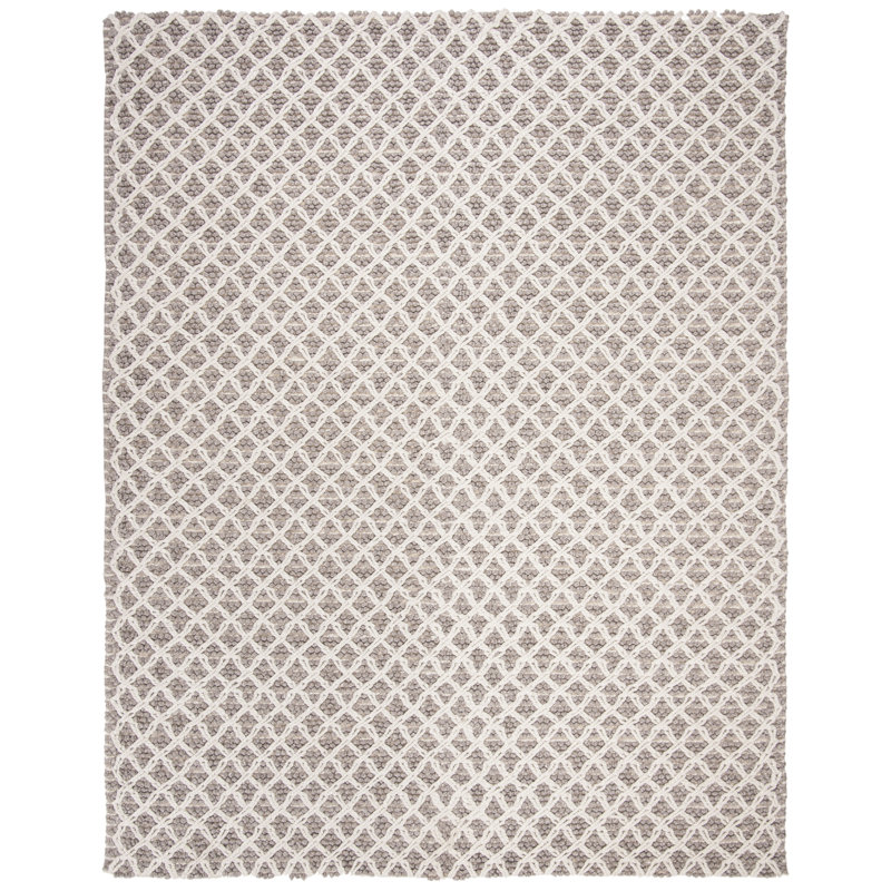 Tapis géométrique tissé à la main Preece Natura, Rectangle de 5 pi x 8 pi