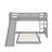 Twin Loft Bed With Slide And Ladder-1874897064