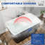 Baignoire de trempage autoportante moderne en acrylique 47 po x 27 po, surface antidérapante, conception compacte pour les petites salles de bain-83534716