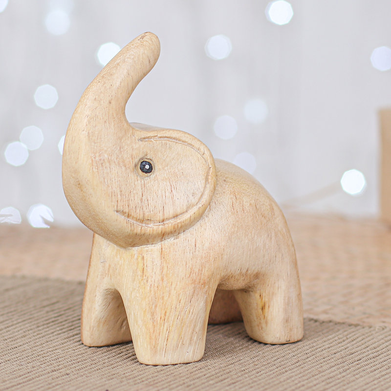 Dakota Fields Handmade Plump Joy Wood Figurine