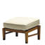 Croquet Teak Ottoman with Cushion