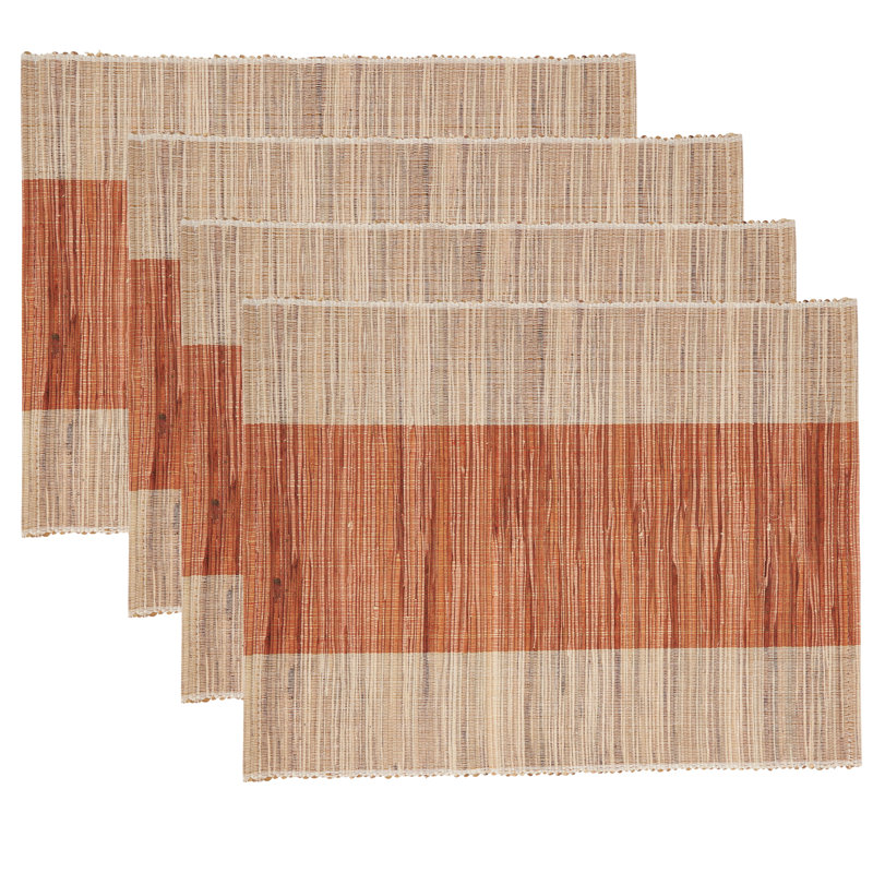 Ensemble de napperons 4 pièces Shimmering Design, Rouille
