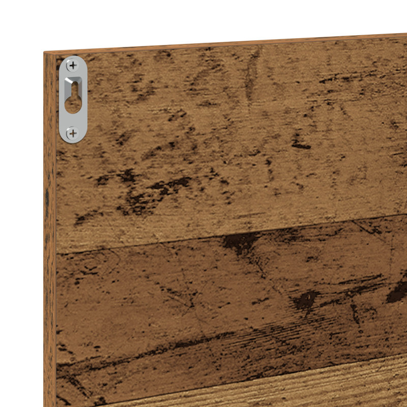 Rectangle Mirror, 37 cm H x 90 cm W, Old Wood