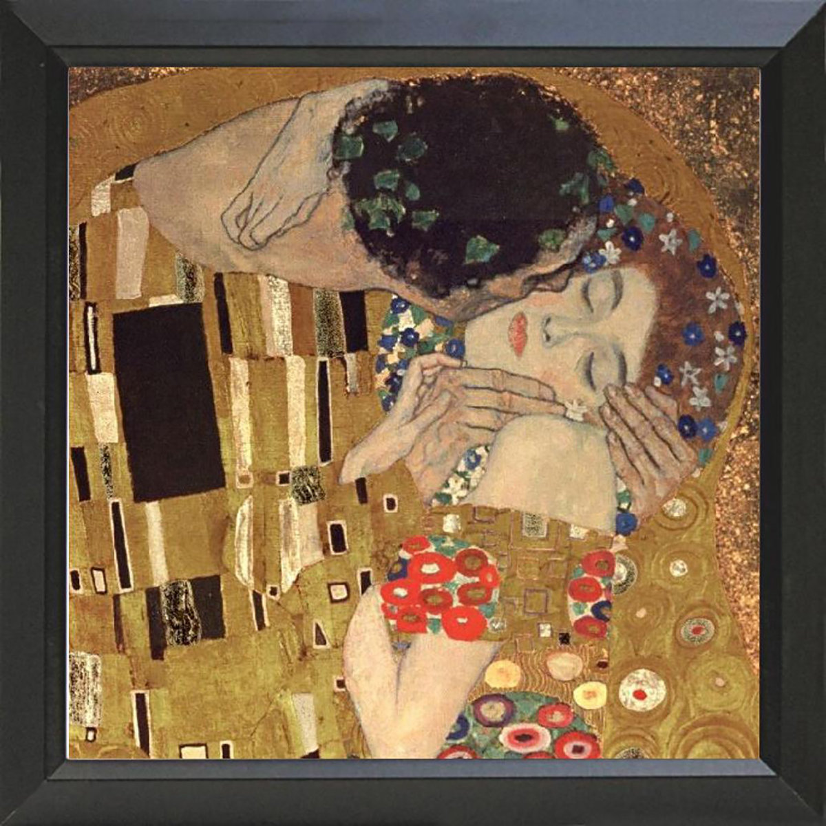 Vault W Artwork The Kiss (Detail), 1907 by Gustav Klimt - Picture Frame ...