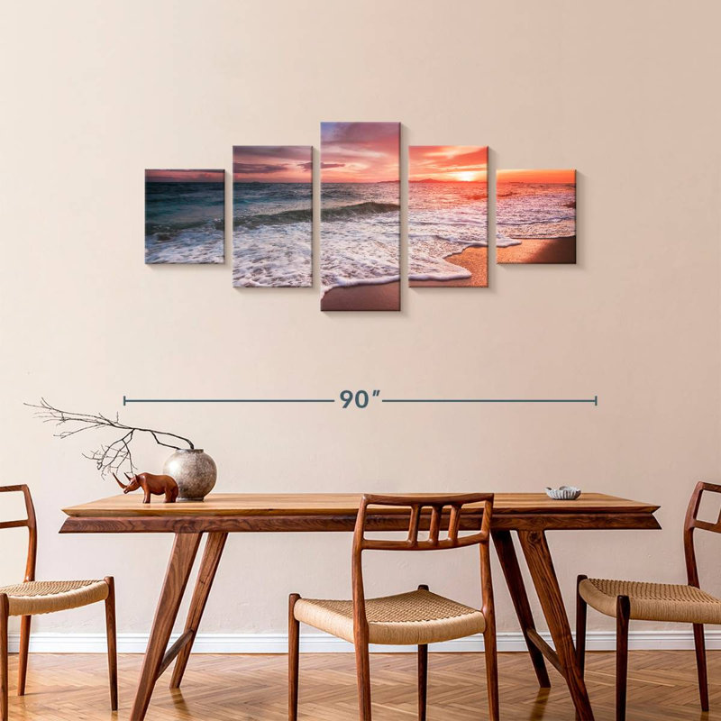 Dusk At Thai Avajane, 36" H x 80" W