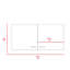 Armoire murale, deux tablettes, porte double