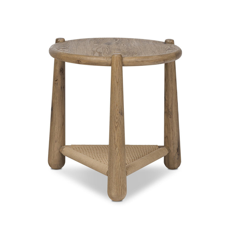 Salvador End Table, Aged Smoked Oak
