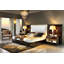 King Solid Wood and Upholstered Standard Bed