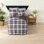 Ensemble de literie toutes saisons en microfibre, style classique