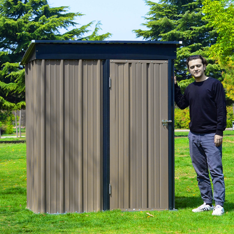 3x5 FT Outdoor Metal Garden Storage Shed