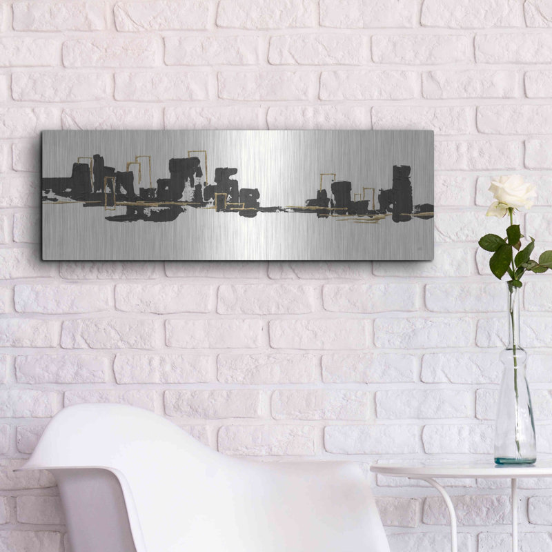Red Barrel Studio «Gilded City II» par Chris Paschke, H 12 po x l 36 po