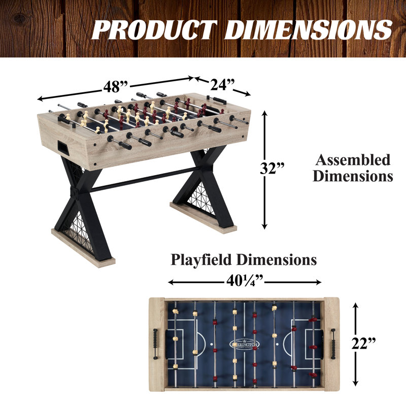 Brooks 48" Wood Foosball Table