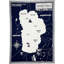 Lake Tahoe Map Merino Wool Throw